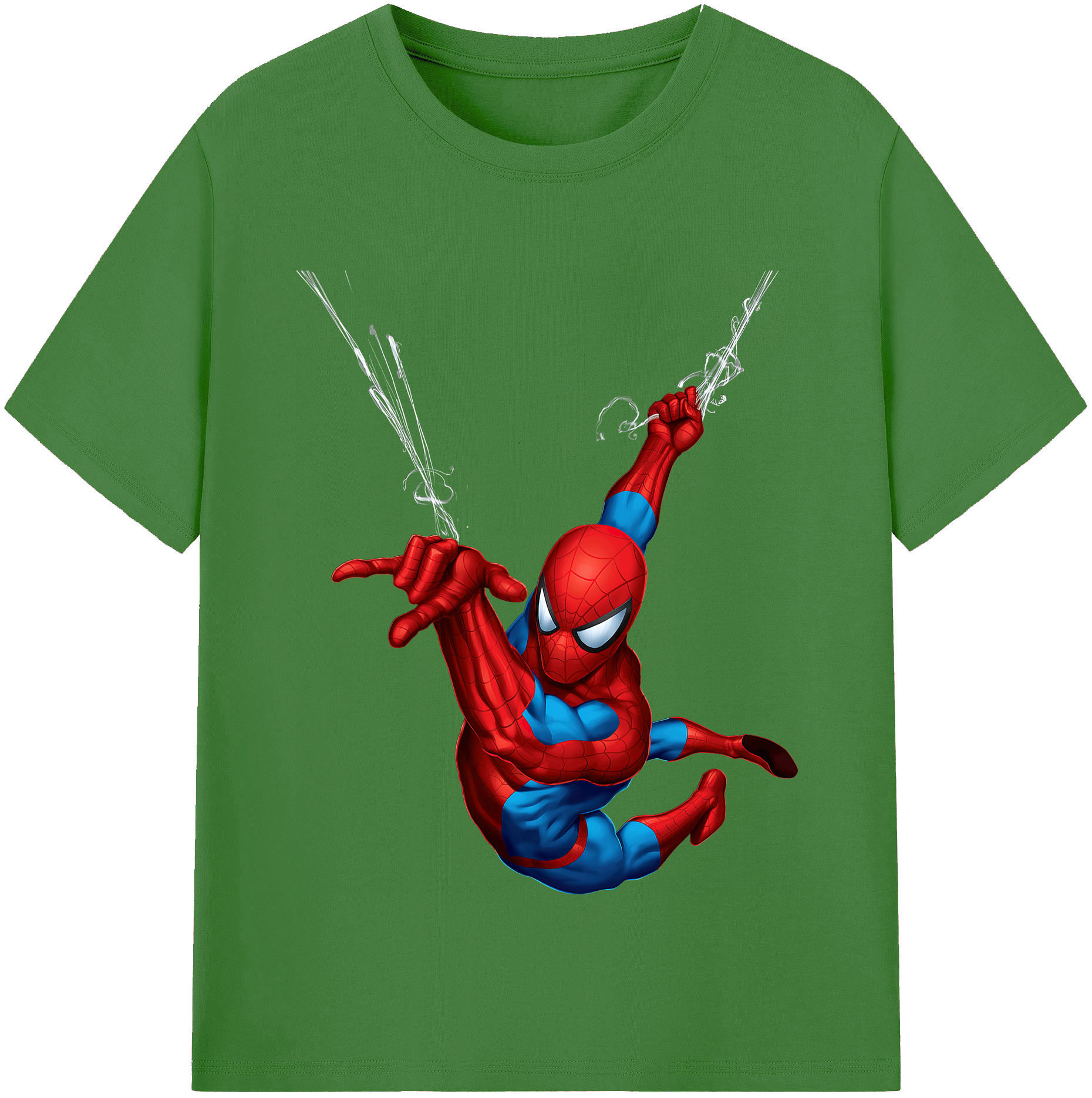 （画像用） Spider Man スパイダーマン レディースカジュアルプリントTシャツ（綿100％）